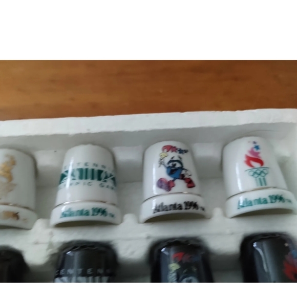 Vintage 1996 Atlanta Olympic Games Thimble Collection Set Of 12 - Picture 5 of 7